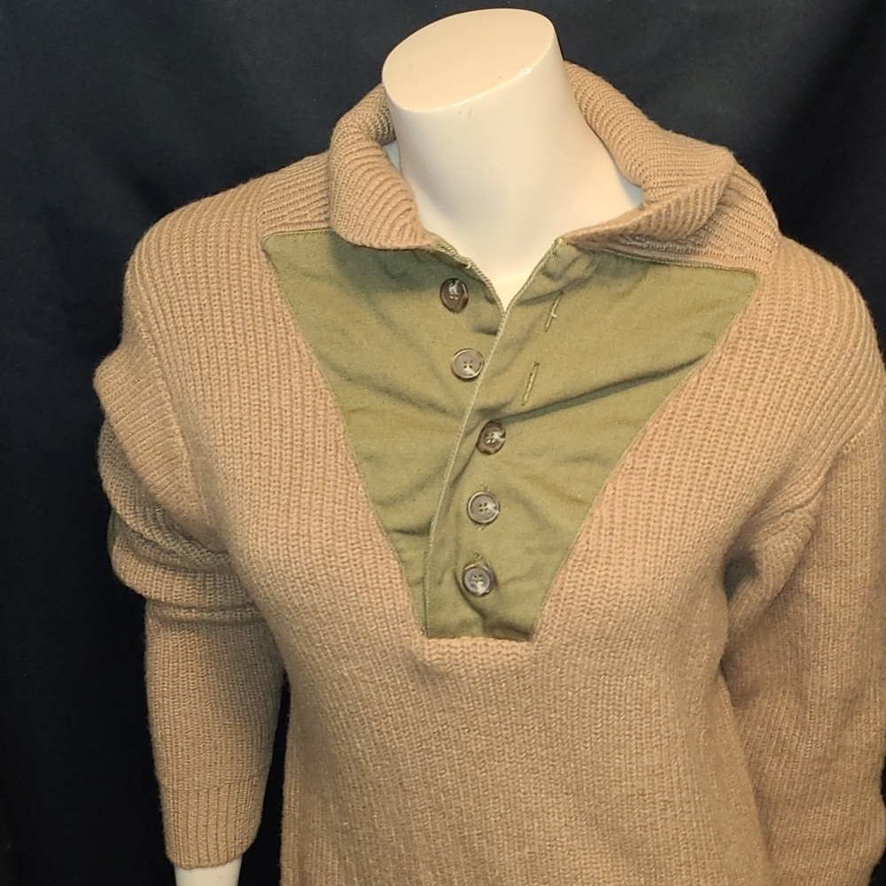 Vintage National Geographic Knit Sweater Patches Wool Pullover Cowl Neck Med - Picture 2 of 11